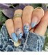 NA005 - French Blue Gradient Glam Nails NA005 - French Blue Gradient Glam Nails